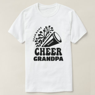Cheer Grandpa with Custom Team Name & Kid's Name T-Shirt