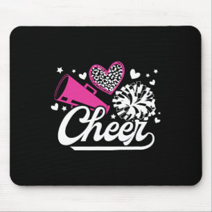 Cheer Heart Cheerleading Cheerleader Mouse Mat
