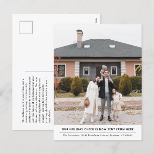 Cheer is Now From Here Holiday Moving Announcement