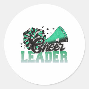Cheer Leader Era Youth Cheerleader Cheerleading Gr Classic Round Sticker
