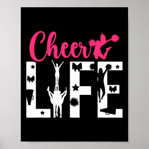 Cheer Life Cheerleader Cheerleading Poster
