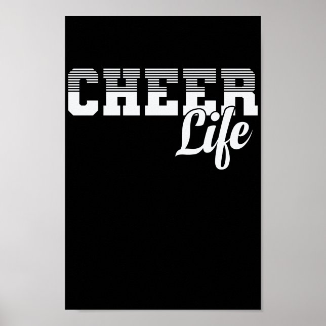 Cheer Life Cheerleader Sport turnen anfeuern Poster (Front)
