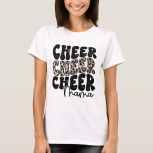 Cheer Mama Leopard Proud Cheerleading Mum Biggest T-Shirt