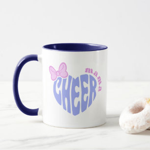 Cheer Mama Mum Cute Heart With Bow Mug