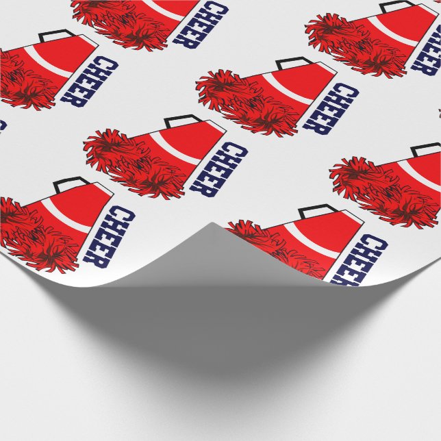 Cheer Megaphone Wrapping Paper (Corner)
