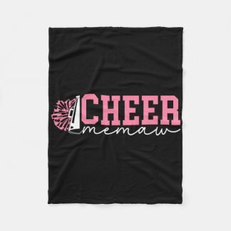 Cheer Memaw Cheerleading Memaw Of A Cheerleader Me Fleece Blanket