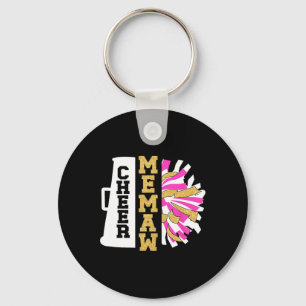 Cheer Memaw Of A Cheerleader Memaw Grandma _1 Key Ring