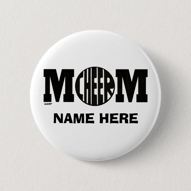 CHEER MOM BUTTON (CUSTOM) (Front)