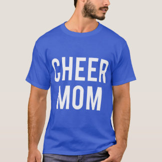 Cheer Mom Cute Slogan Printed  T-Shirt