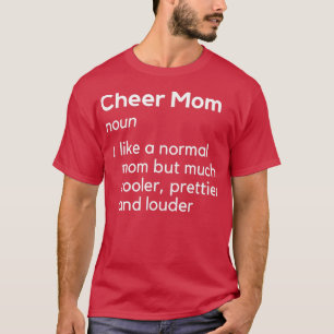 Cheer Mom Definition Cheerleader Matching Parents  T-Shirt
