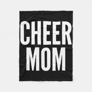 Cheer Mom Royal Blue Cheerleading Matching Parents Fleece Blanket