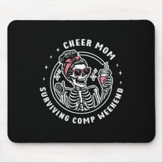 Cheer Mom Surviving Comp Weekend Cheerleading Moth Mouse Mat