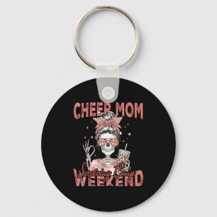 Cheer Mom Surviving Comp Weekend Funny Cheerleadin Key Ring