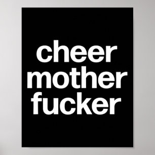 Cheer Mother Er Funny Cheerleading Competition Poster