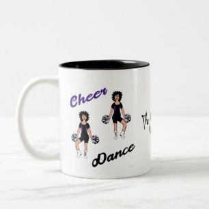 Cheer Mug  Black Purple