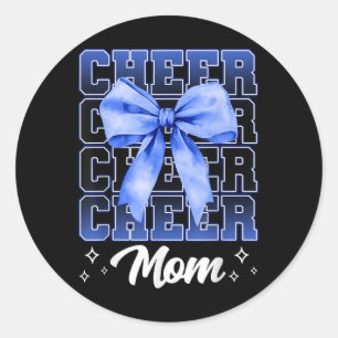 Cheer Mum Cheerleader Mum Cheer Mama Biggest Fan M Classic Round Sticker