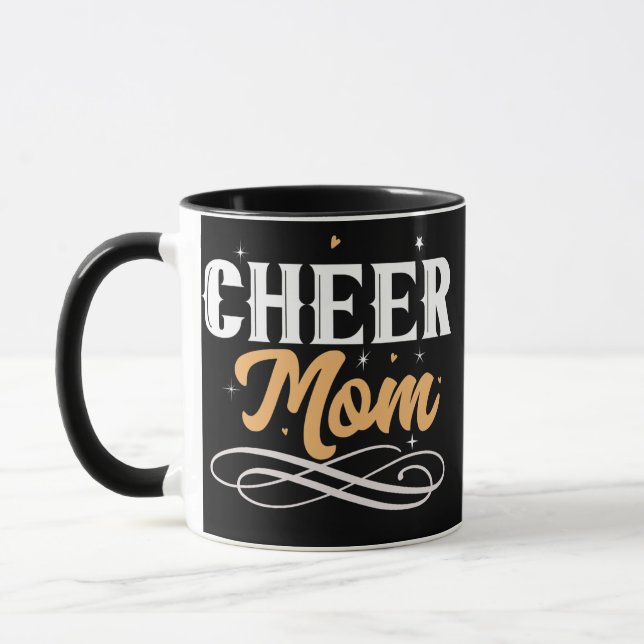Cheer Mum Cheerleader Mum Woman Cheerleading  Mug (Left)