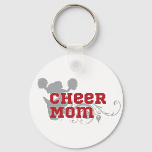Cheer Mum Cheerleading Keychain Button