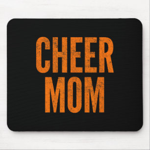 Cheer Mum Cheerleading Matching Parents Orange Mouse Mat