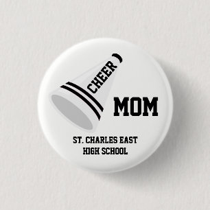 Cheer Mum, Dad, ect... 3 Cm Round Badge