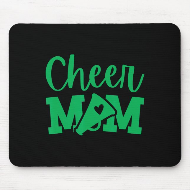 Cheer Mum Green Cheerleading  Mouse Mat (Front)