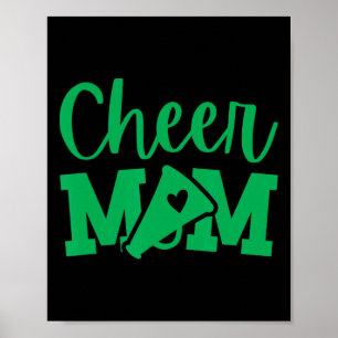 Cheer Mum Green Cheerleading Poster