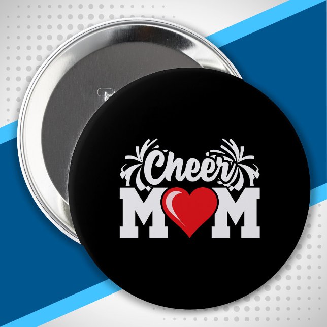Cheer Mum - High School Cheerleader - Cheerleading 10 Cm Round Badge (Creator Uploaded)