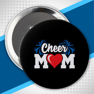 Cheer Mum - High School Cheerleader - Cheerleading 10 Cm Round Badge