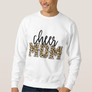 Cheer Mum Leopard Print Womens Proud Cheerleader M Sweatshirt