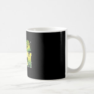 Cheer mum mama bow sport cheerleader green & coffee mug
