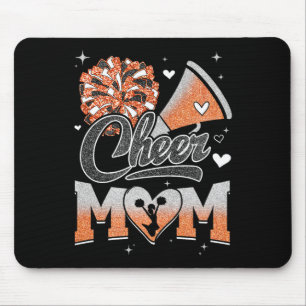 Cheer Mum Orange Cheerleading Footll For Women Gra Mouse Mat