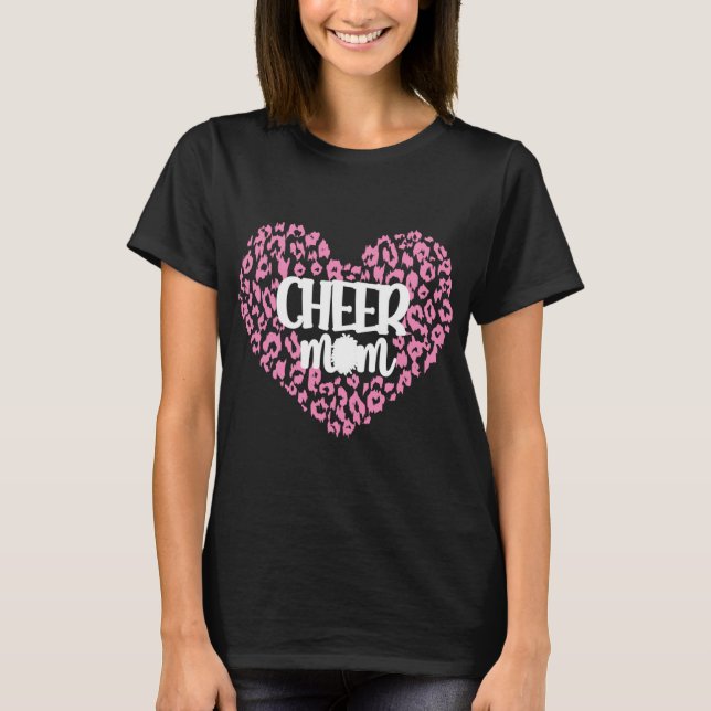 Cheer Mum Proud Cheerleading Mama Cheerleader Moth T-Shirt (Front)
