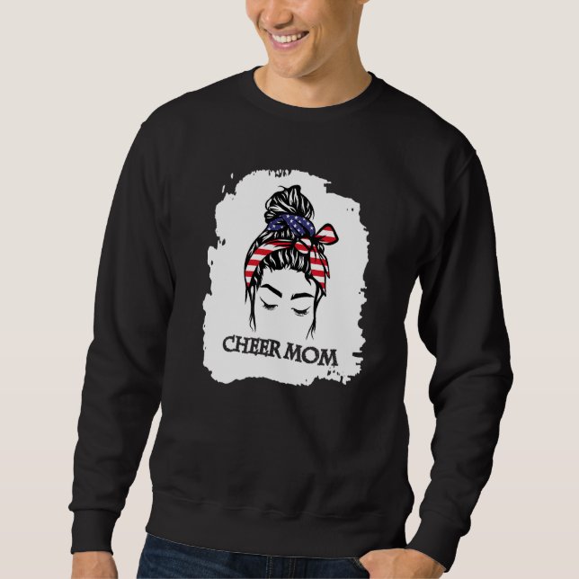 Cheer Mum Usa Flag  1 Sweatshirt (Front)
