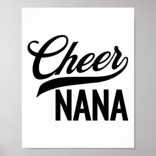 Cheer Nana Cheerleading Matching Family _1 Poster