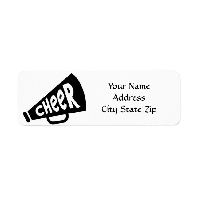 **CHEER OR CHEERLEADER** ADDRESS LABEL (Front)