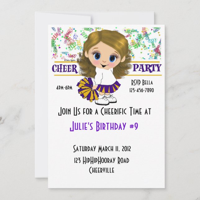 Cheer Party Invitation (Front)