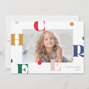 CHEER -  playful holiday photo design