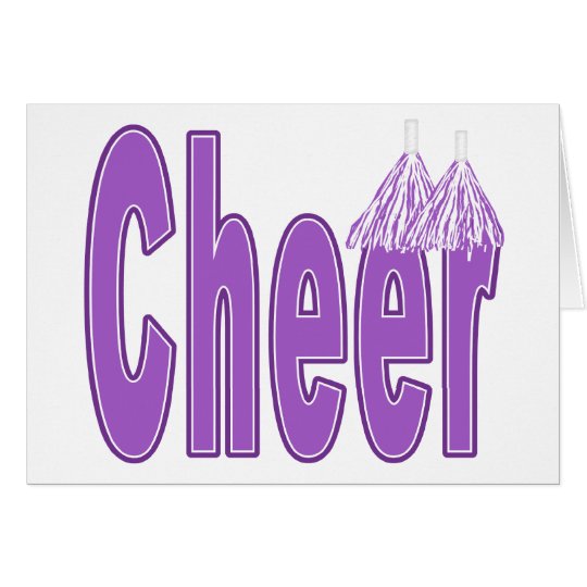 Cheer Purple Card