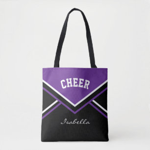 Cheer Purple Cheerleader Outfit Tote Bag