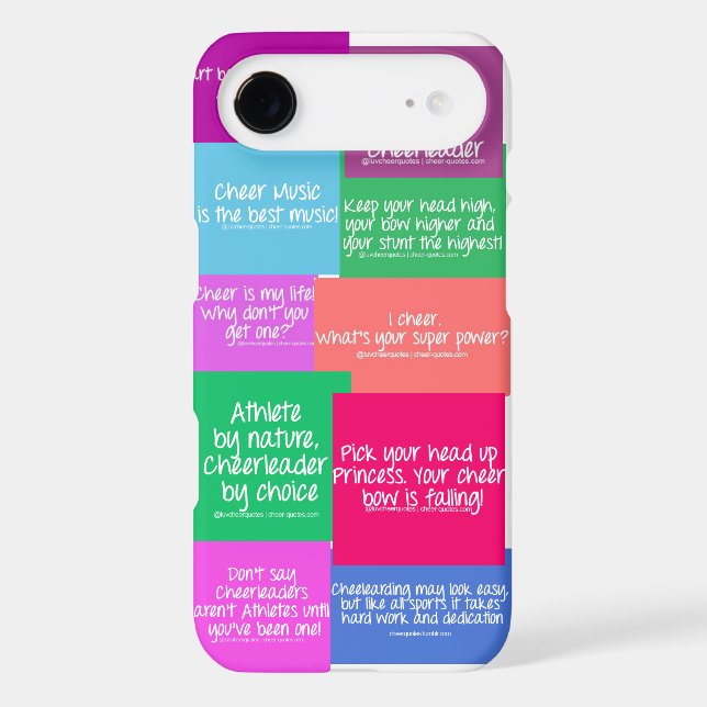 Cheer quote case (Back)