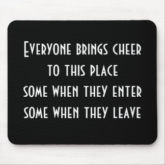 Cheer Quote Mouse Mat