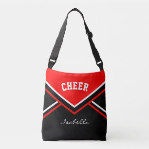 Cheer Red Cheerleader Outfit Crossbody Bag