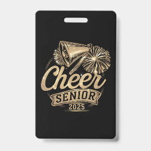 Cheer Senior 2025 Cheerleader Graduation Class Of ID Badge