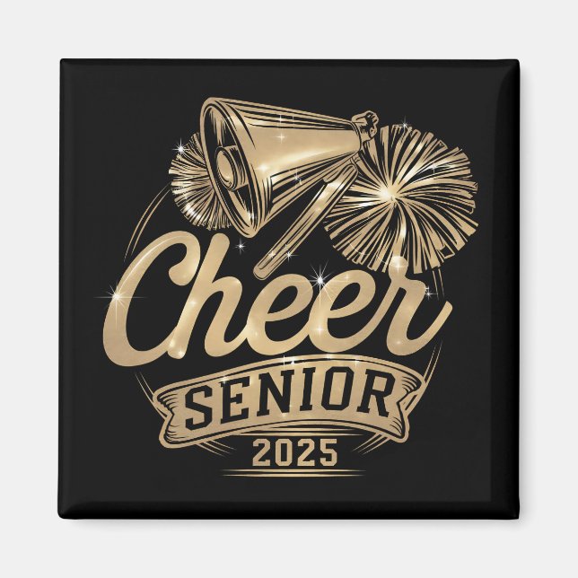 Cheer Senior 2025 Cheerleader Graduation Class Of Magnet (Front)