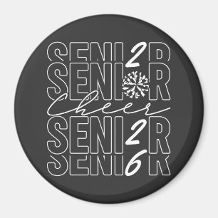 Cheer Senior 2026 Circle Magnet