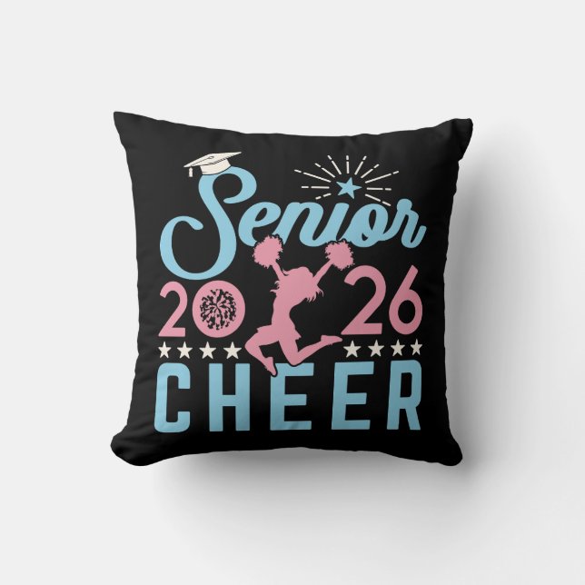 Cheer Senior 2026 Graduating Cheerleader Cushion (Front)