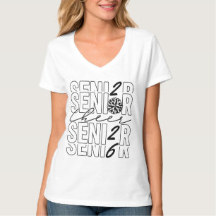 Cheer Senior 2026 Women V-Neck T-Shirt