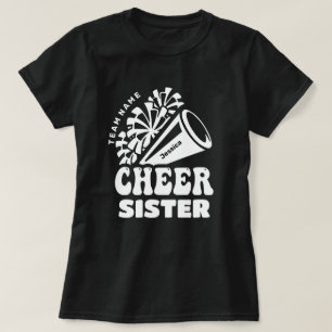Cheer Sister with Custom Team Name & Kid's Name T-Shirt