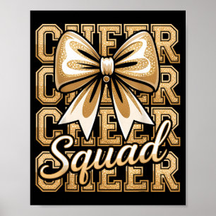 Cheer Squad Gold Funny Srt Cheerleader Cheerleadin Poster