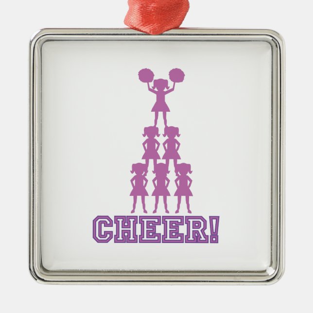 Cheer Squad Metal Tree Decoration (Front)